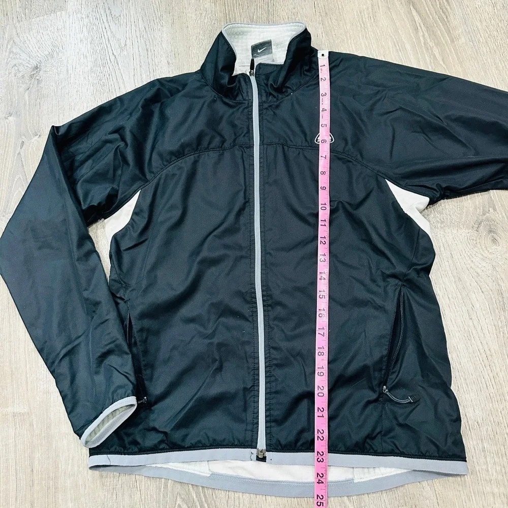 Nike ACG Sphere Dry Kids Medium Jacket Black White Full Zip Windbreaker M 8-10
